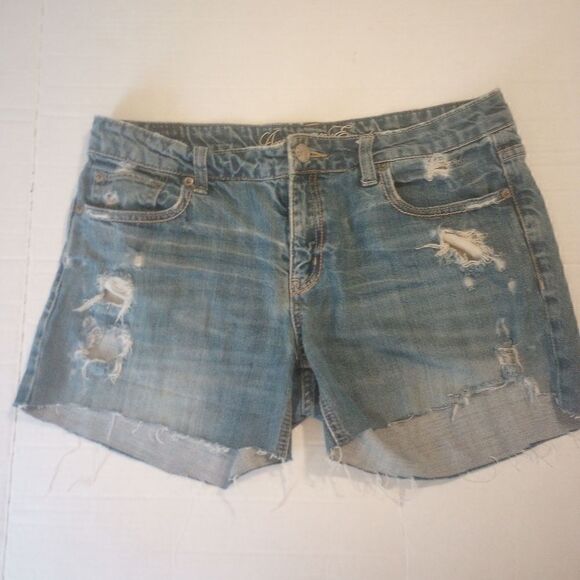 American eagle cut off distressed denim shorts - Picture 1 of 8